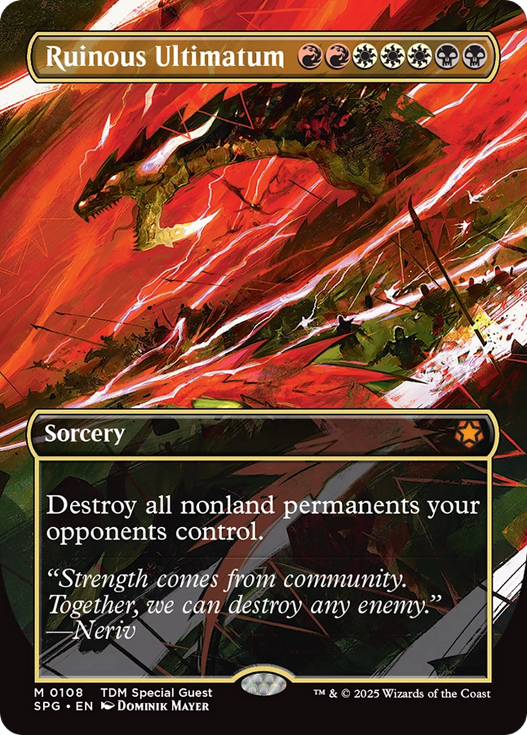 Ruinous Ultimatum (Borderless) - Special Guests Foil