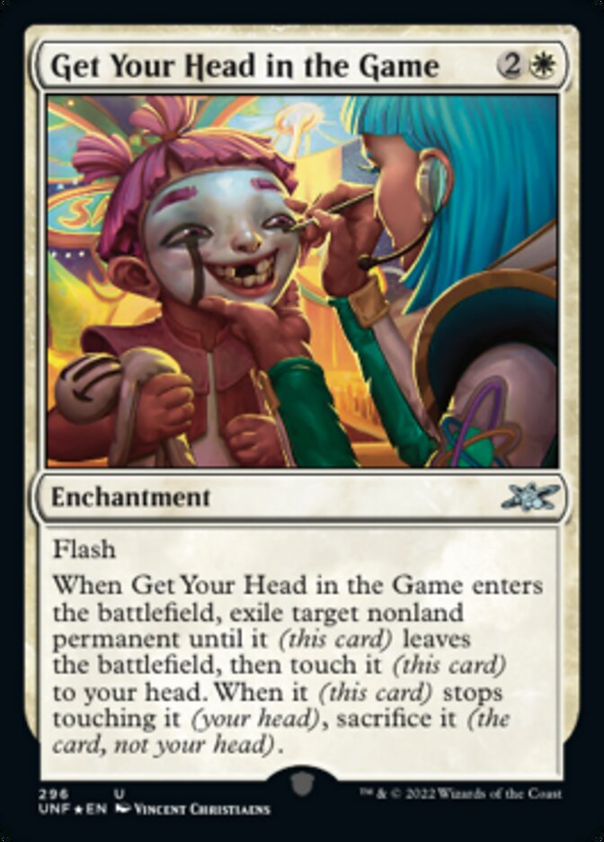 Get Your Head in the Game (Galaxy Foil) (UNF-296) - Unfinity Foil