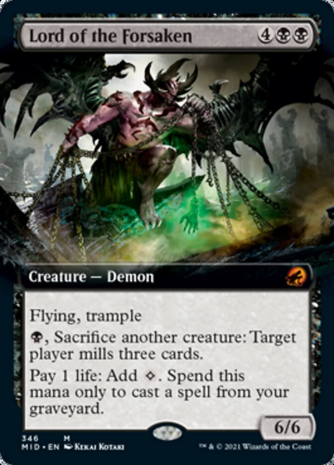 Lord of the Forsaken (Extended Art) (MID-346) - Innistrad: Midnight Hunt: (Extended Art)