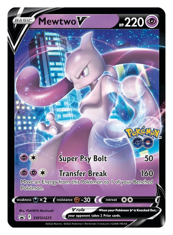 Mewtwo V - SWSH223 SWSH223/307 - SWSH Sword & Shield Promo Cards Holofoil