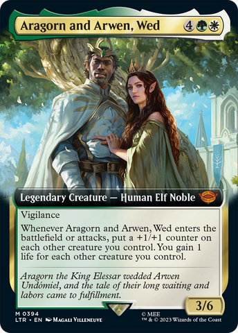 Aragorn and Arwen, Wed (Extended Art) (LTR-394) - The Lord of the Rings: Tales of Middle-earth: (Extended Art)