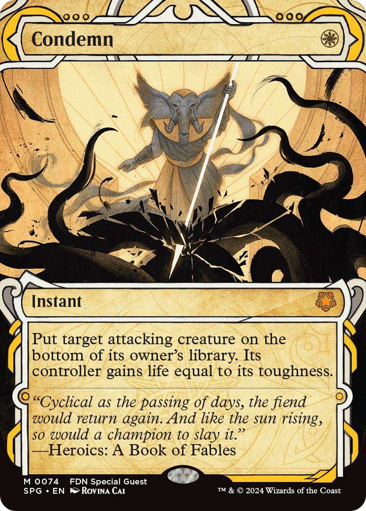 Condemn (Showcase) - Special Guests Foil