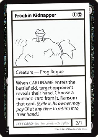 Frogkin Kidnapper (No PW Symbol) (CMB1-) - Mystery Booster Playtest Cards 2021