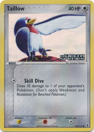 Taillow 86/113 - Delta Species Reverse Holofoil