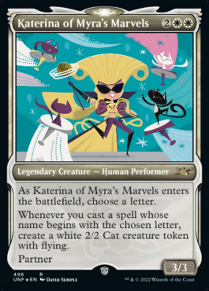 Katerina of Myra's Marvels (Showcase) (Galaxy Foil) (UNF-496) - Unfinity: (Showcase) Foil
