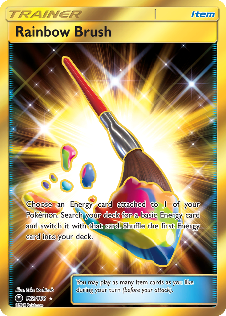 Rainbow Brush (Secret)/168 - SM  Celestial Storm Holofoil