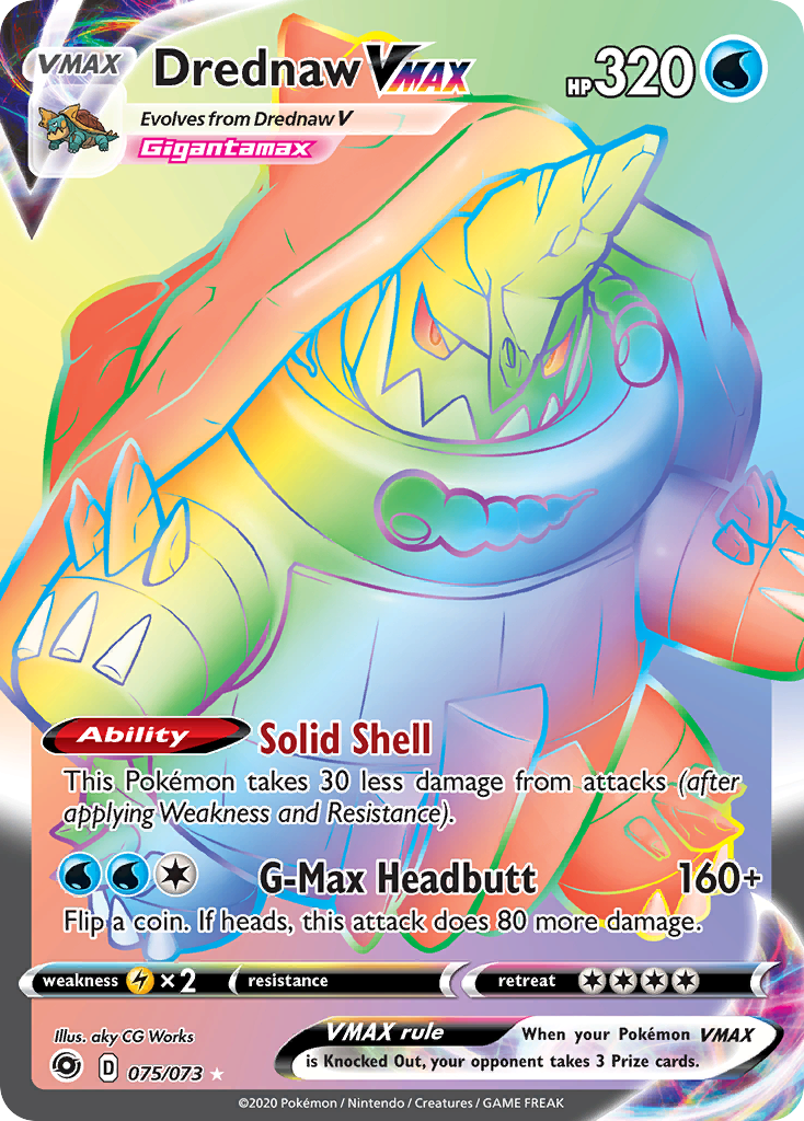 Drednaw VMAX (Secret) 75/73 - Champions Path Holofoil