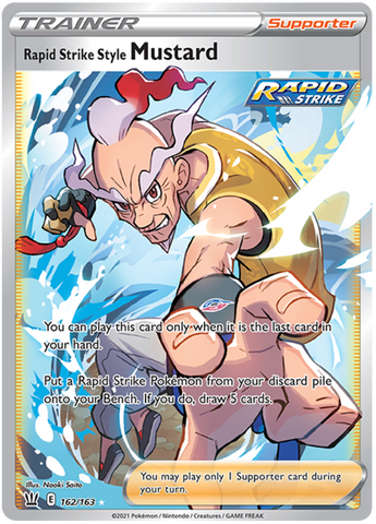 Rapid Strike Style Mustard (Full Art) 162/163 - SWSH05 Battle Styles Holofoil