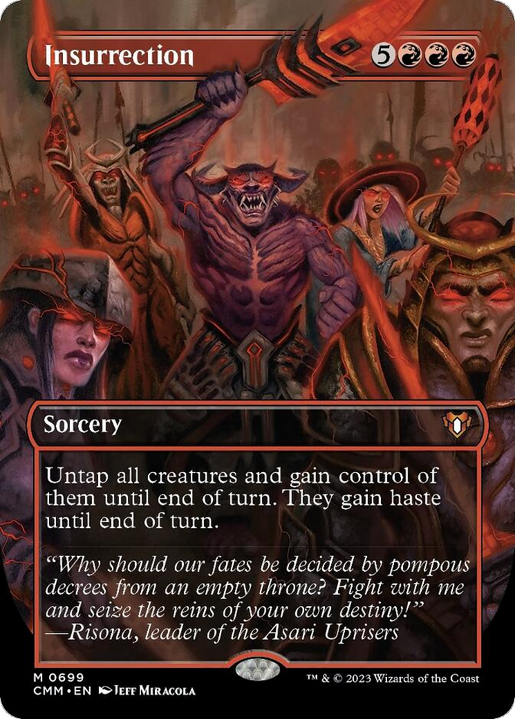 Insurrection (Borderless) (CMM-699) - Commander Masters (Borderless)