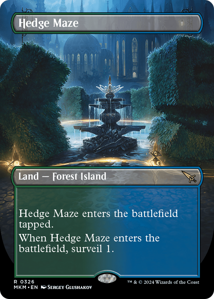 Hedge Maze (Borderless) (MKM-326) - Murders at Karlov Manor (Borderless)