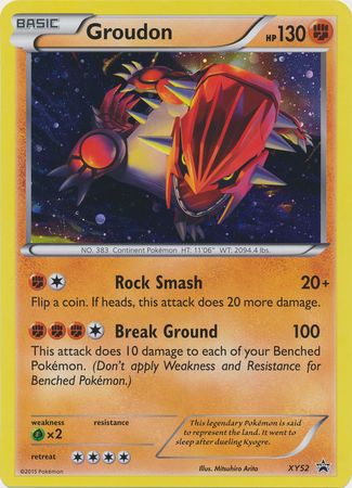 Groudon - XY52 (XY Black Star Promo) - Jumbo Cards Holofoil