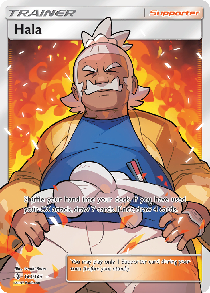 Hala (Full Art) 143/145 - SM  Guardians Rising Holofoil
