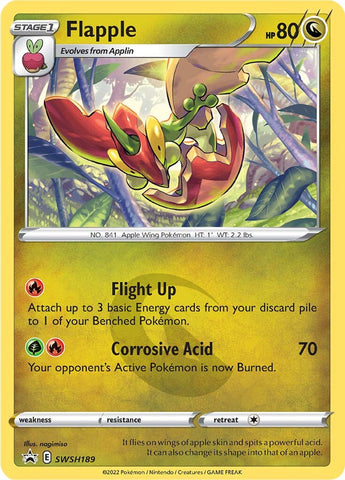 Flapple - SWSH189 SWSH189/307 - SWSH Sword & Shield Promo Cards Holofoil