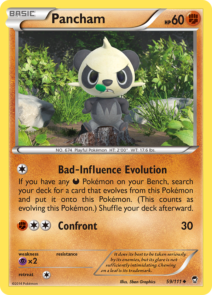 Pancham (59) 59/111 - XY  Furious Fists