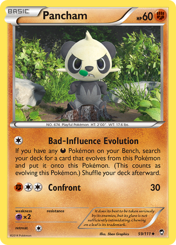Pancham (59) 59/111 - XY  Furious Fists