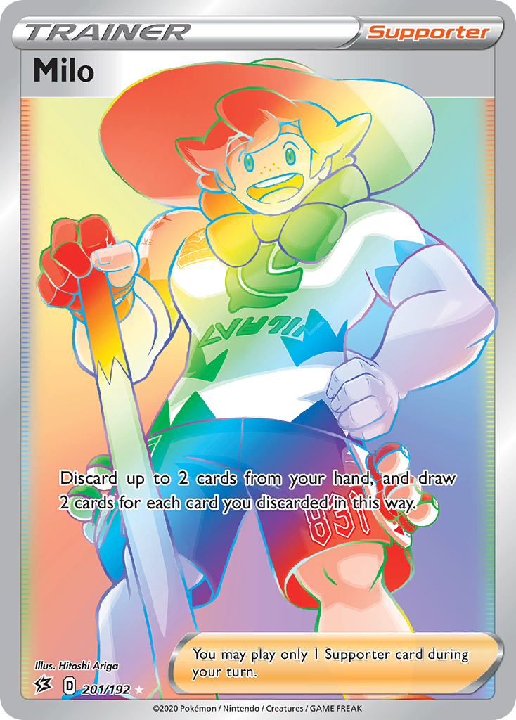 Milo (Secret) 201/192 - SWSH02 Rebel Clash Holofoil