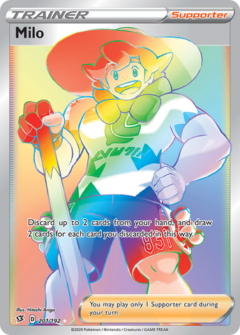Milo (Secret) 201/192 - SWSH02 Rebel Clash Holofoil