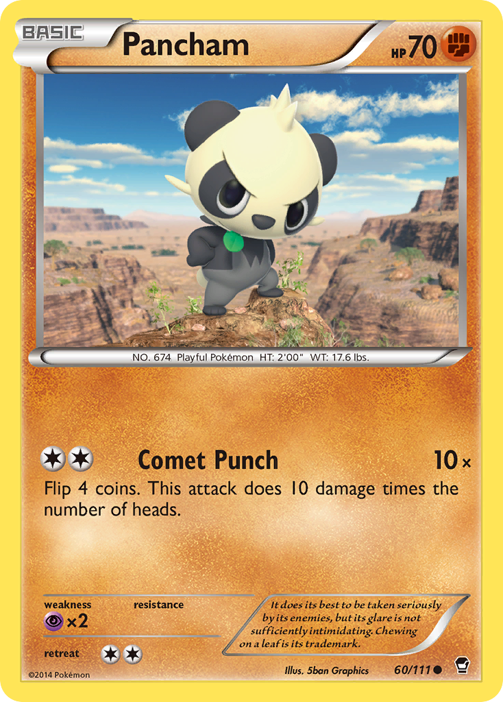 Pancham (60) 60/111 - XY  Furious Fists