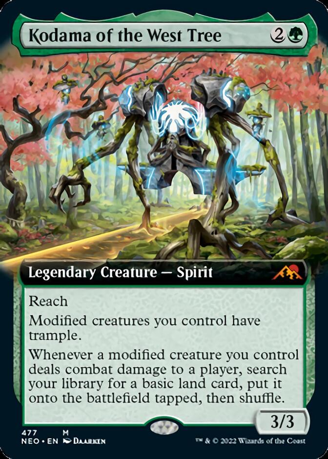 Kodama of the West Tree (Extended Art) (NEO-477) - Kamigawa: Neon Dynasty: (Extended Art)