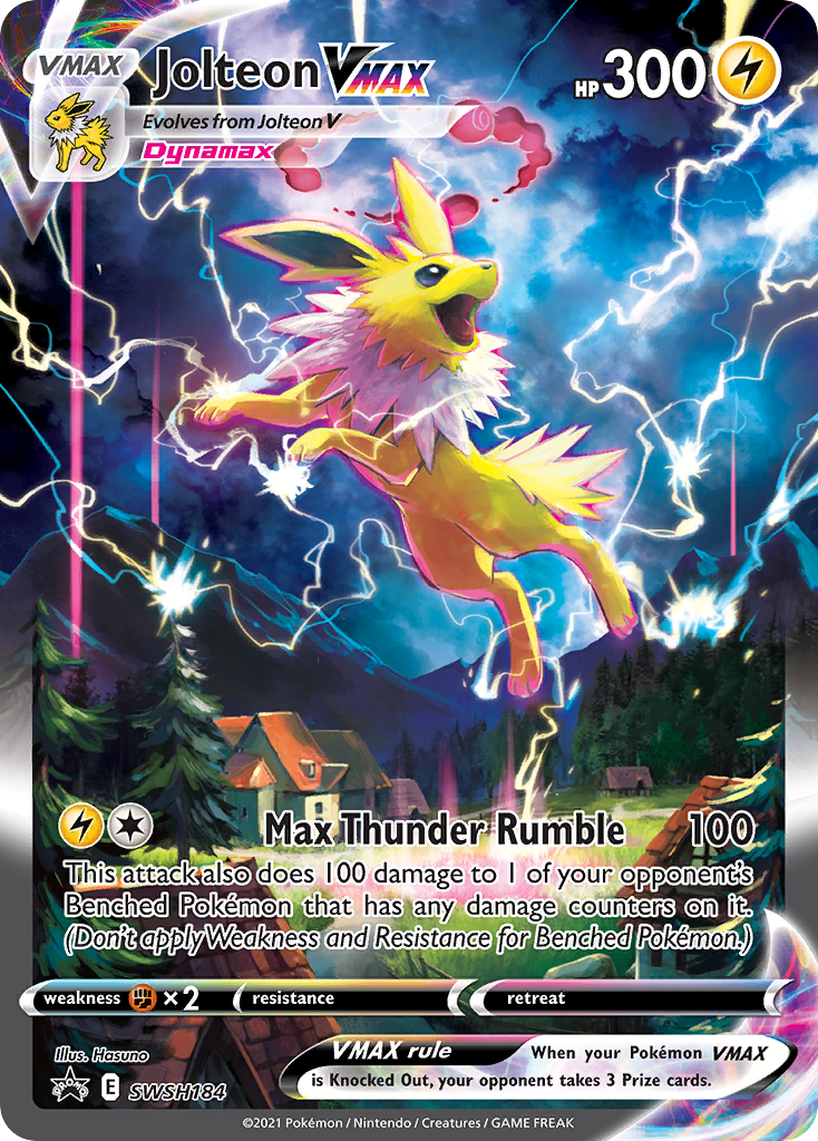 Jolteon VMAX - SWSH184 - Jumbo Cards Holofoil