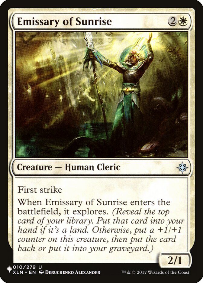 Emissary of Sunrise (LIST-010/279) - The List