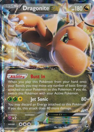 Dragonite EX - 74/111 - Jumbo Cards Holofoil