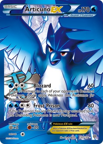 Articuno EX (Team Plasma) (132 Full Art)/135 - Plasma Storm Holofoil