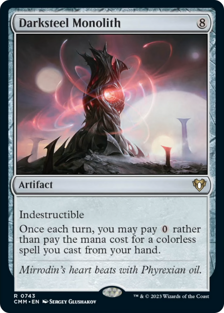 Darksteel Monolith (CMM-743) - Commander Masters