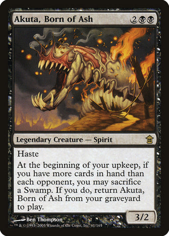 Akuta, Born of Ash (SOK-061) - Saviors of Kamigawa