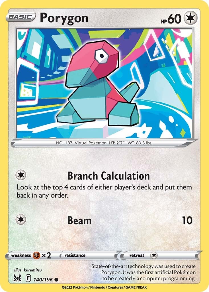 Porygon 140/196 - SWSH11 Lost Origin