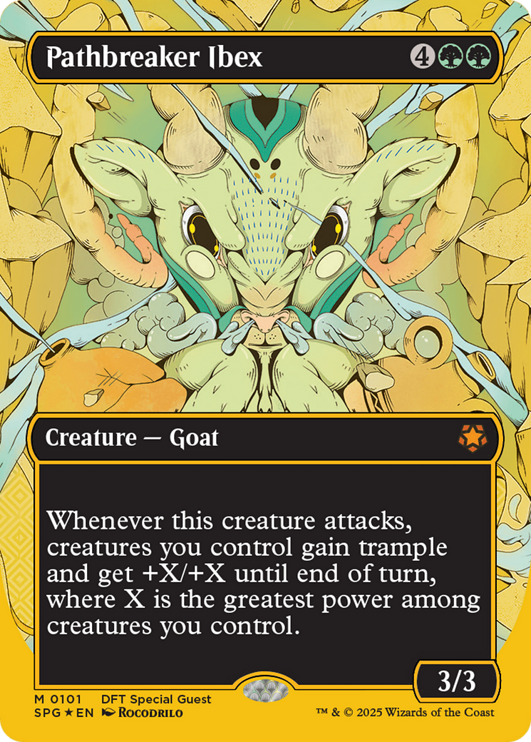 Pathbreaker Ibex (Borderless) (First-Place Foil) - Special Guests Foil