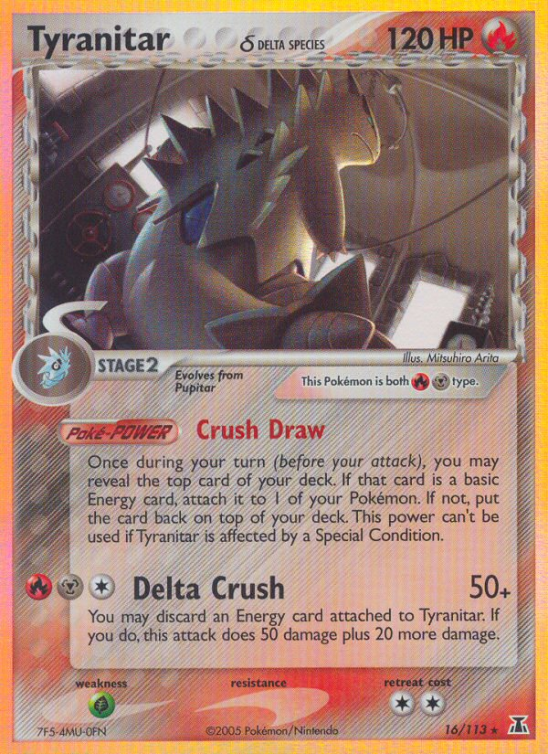 Tyranitar (Delta Species) 16/113 - Delta Species Holofoil