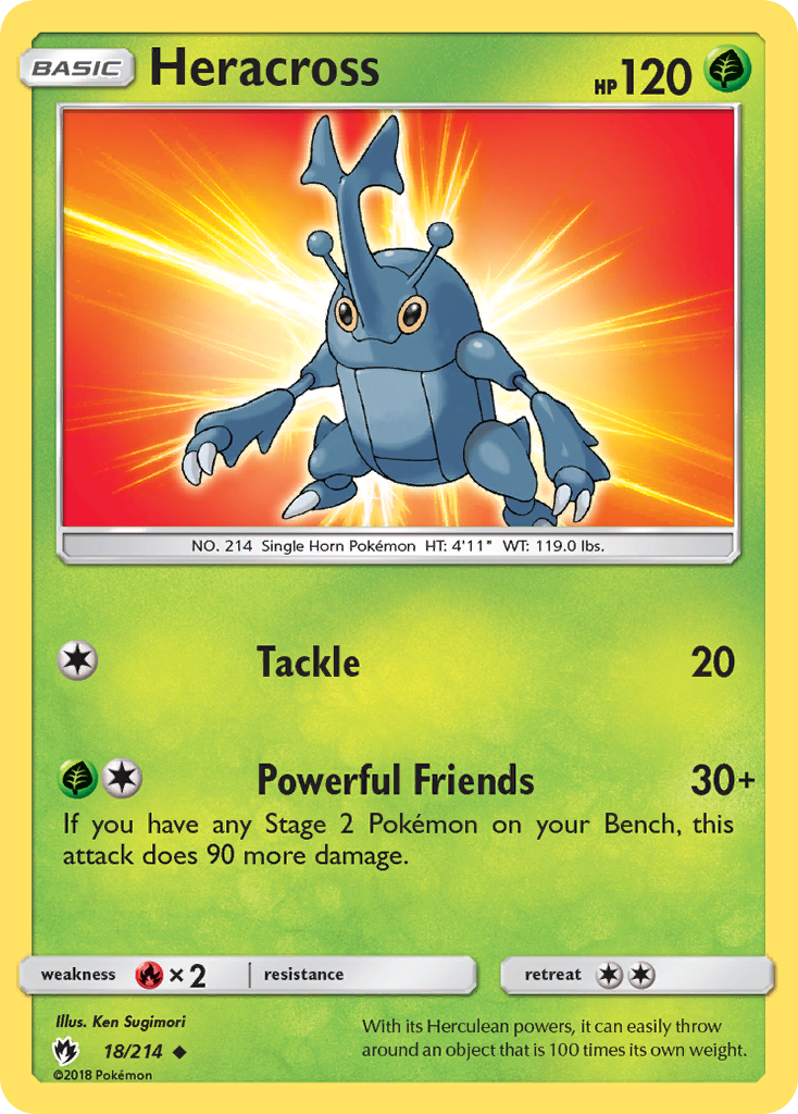 Heracross 18/214 - SM  Lost Thunder