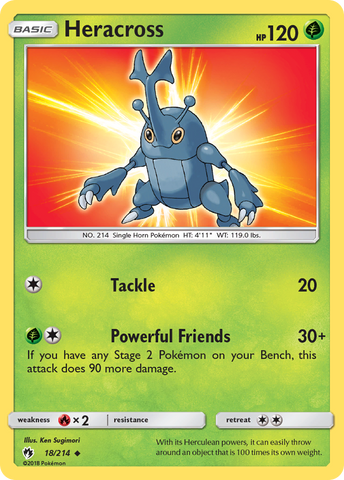 Heracross 18/214 - SM  Lost Thunder