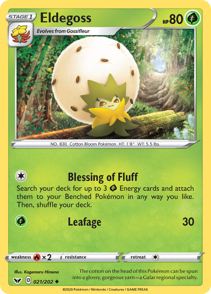 Eldegoss 21/202 - SWSH01 Sword & Shield Base Set
