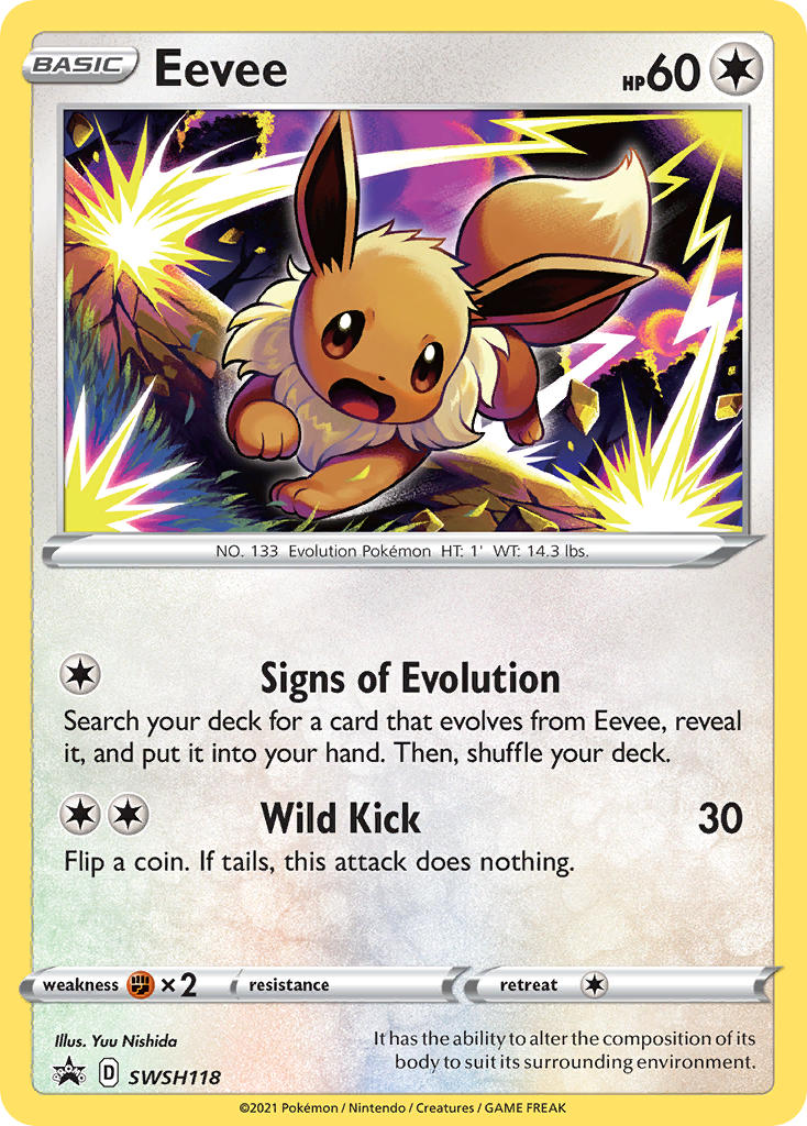Eevee - SWSH118 SWSH118/307 - SWSH Sword & Shield Promo Cards Holofoil