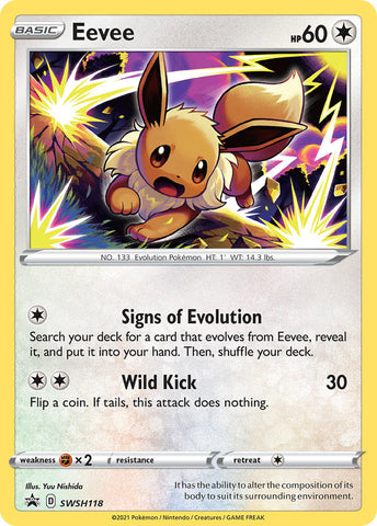 Eevee - SWSH118 SWSH118/307 - SWSH Sword & Shield Promo Cards Holofoil