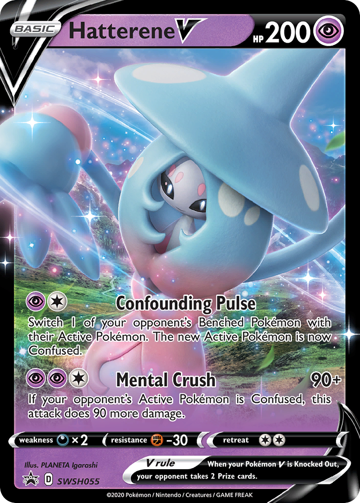 Hatterene V - SWSH055 SWSH055/307 - SWSH Sword & Shield Promo Cards Holofoil