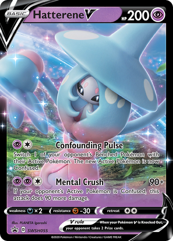 Hatterene V - SWSH055 SWSH055/307 - SWSH Sword & Shield Promo Cards Holofoil