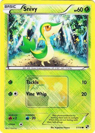 Snivy - 1/114 (League Promo) 1 - League & Championship Cards Reverse Holofoil