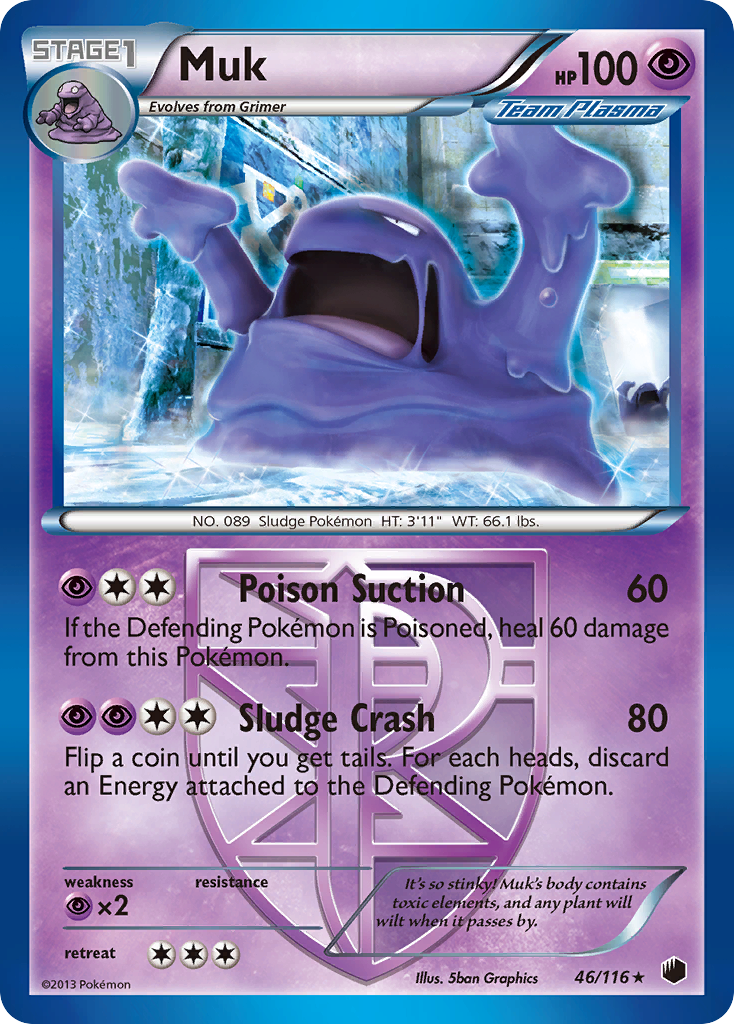 Muk (Team Plasma)/116 - Plasma Freeze