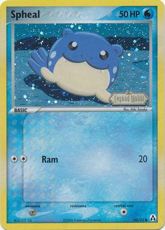 Spheal 65/92 - Legend Maker Reverse Holofoil