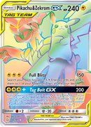 Pikachu & Zekrom GX (Secret)/181 - SM  Team Up Holofoil