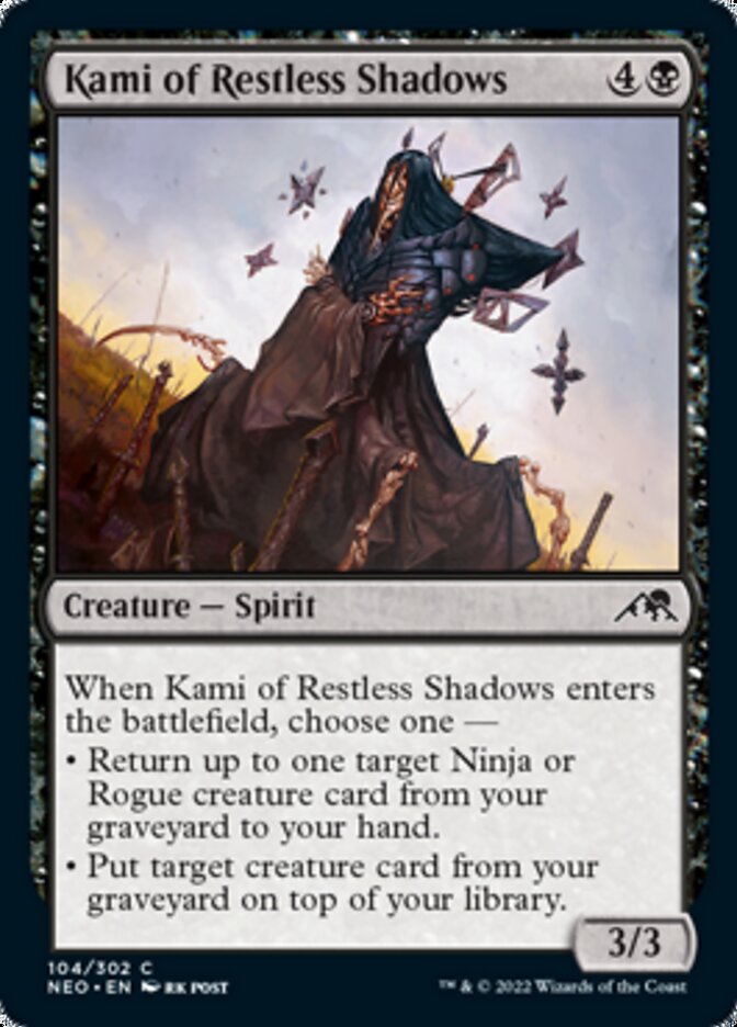 Kami of Restless Shadows (NEO-104) - Kamigawa: Neon Dynasty