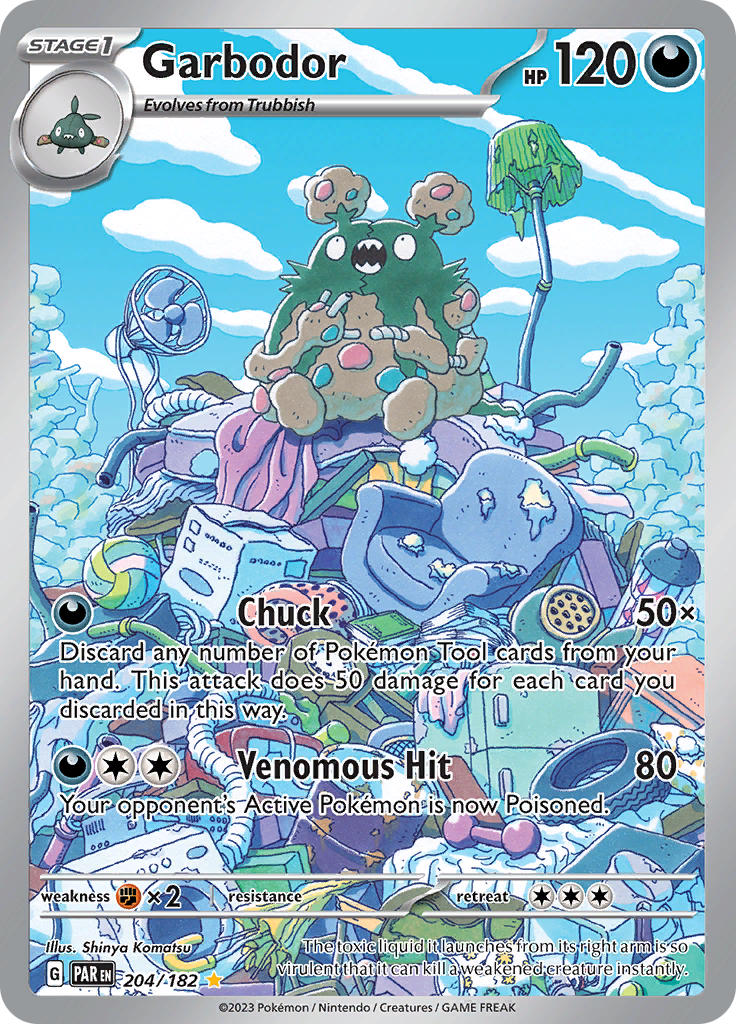 Garbodor - 204/182 204 - SV04 Paradox Rift Holofoil