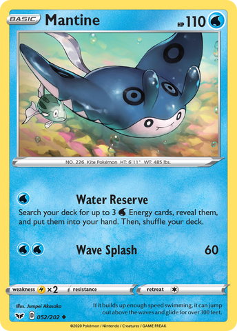 Mantine 52/202 - SWSH01 Sword & Shield Base Set
