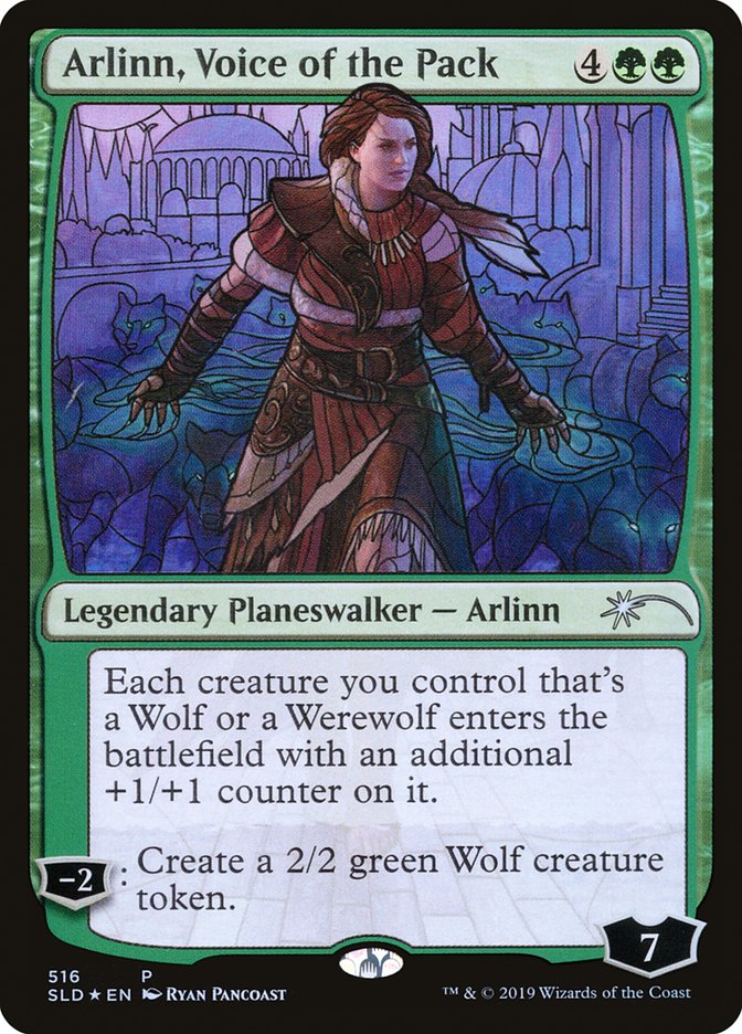 Arlinn, Voice of the Pack (Stained Glass) (SLD-516) - Secret Lair Drop Foil