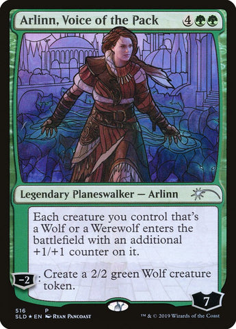 Arlinn, Voice of the Pack (Stained Glass) (SLD-516) - Secret Lair Drop Foil