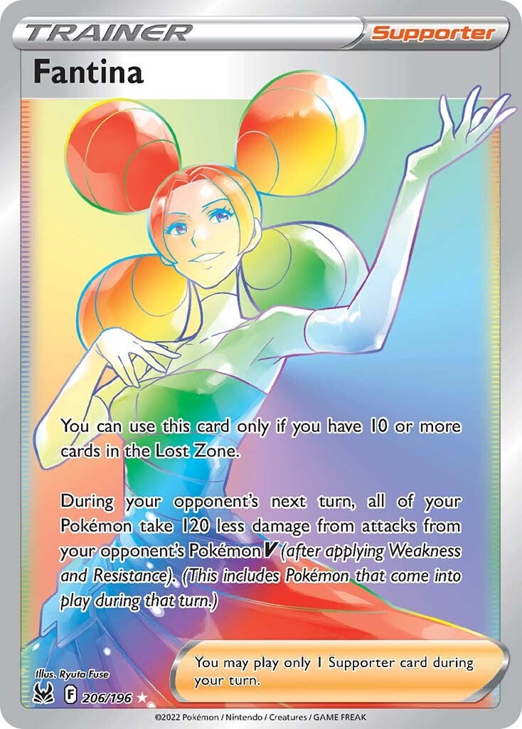 Fantina (Secret) 206/196 - SWSH11 Lost Origin Holofoil