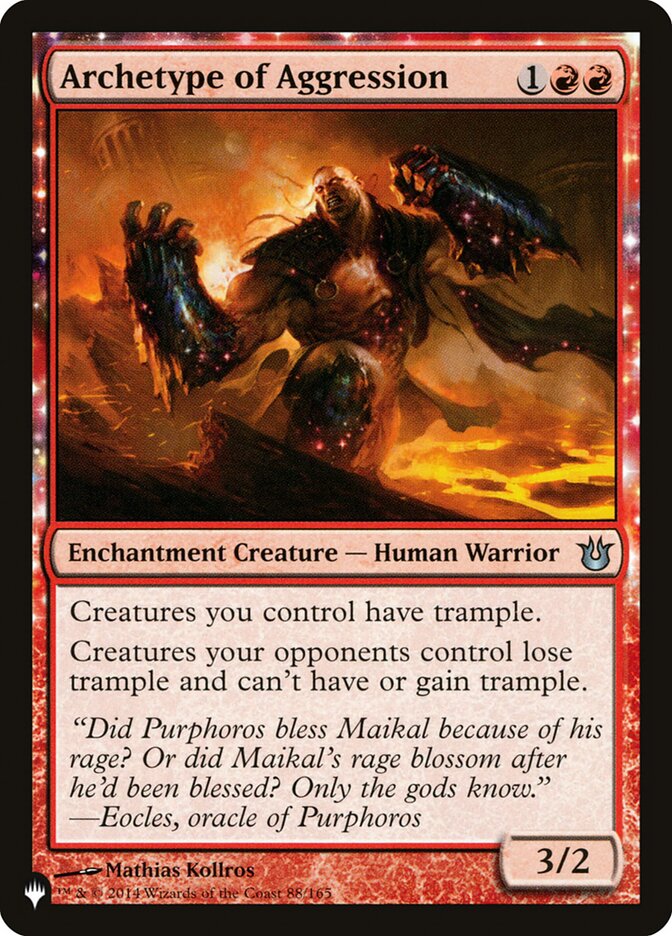 Archetype of Aggression (LIST-88/165) - The List: (enchantment)